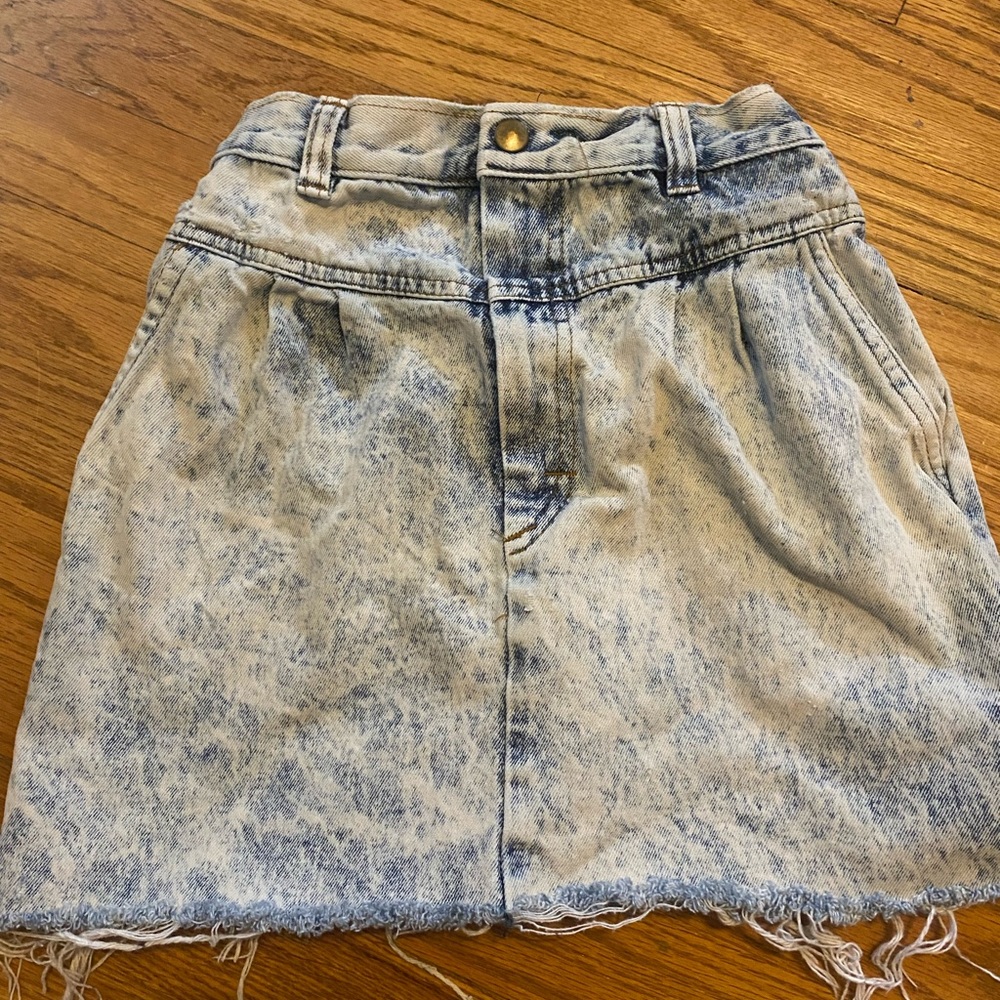 Vintage blue Jean mini skirt